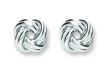 CORE | SILVER POLISHED KNOT STUD EARRINGS