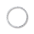 CORE | SILVER RND 16MM DC SLEEPER HINGED EARRINGS