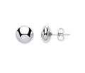 CORE | SILV 10MM BUTTON POLISHED STUD ER