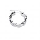 CORE | SILV SML RND TWIST HOOP EARRING