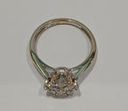 Ladies 9ct White Gold Diamond Cluster Ring