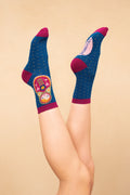 NAVY RUSSIAN DOLL - ANKLE SOCKS