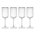 Sorrento Ridged Crystal Red Wine Glasses