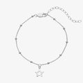 SILVER WHISPER FRIENDS FOREVER TRACE BEAD BRACELET