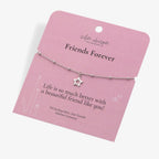 SILVER WHISPER FRIENDS FOREVER TRACE BEAD BRACELET