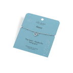 SILVER WHISPER SISTER TRACE BEAD BRACELET