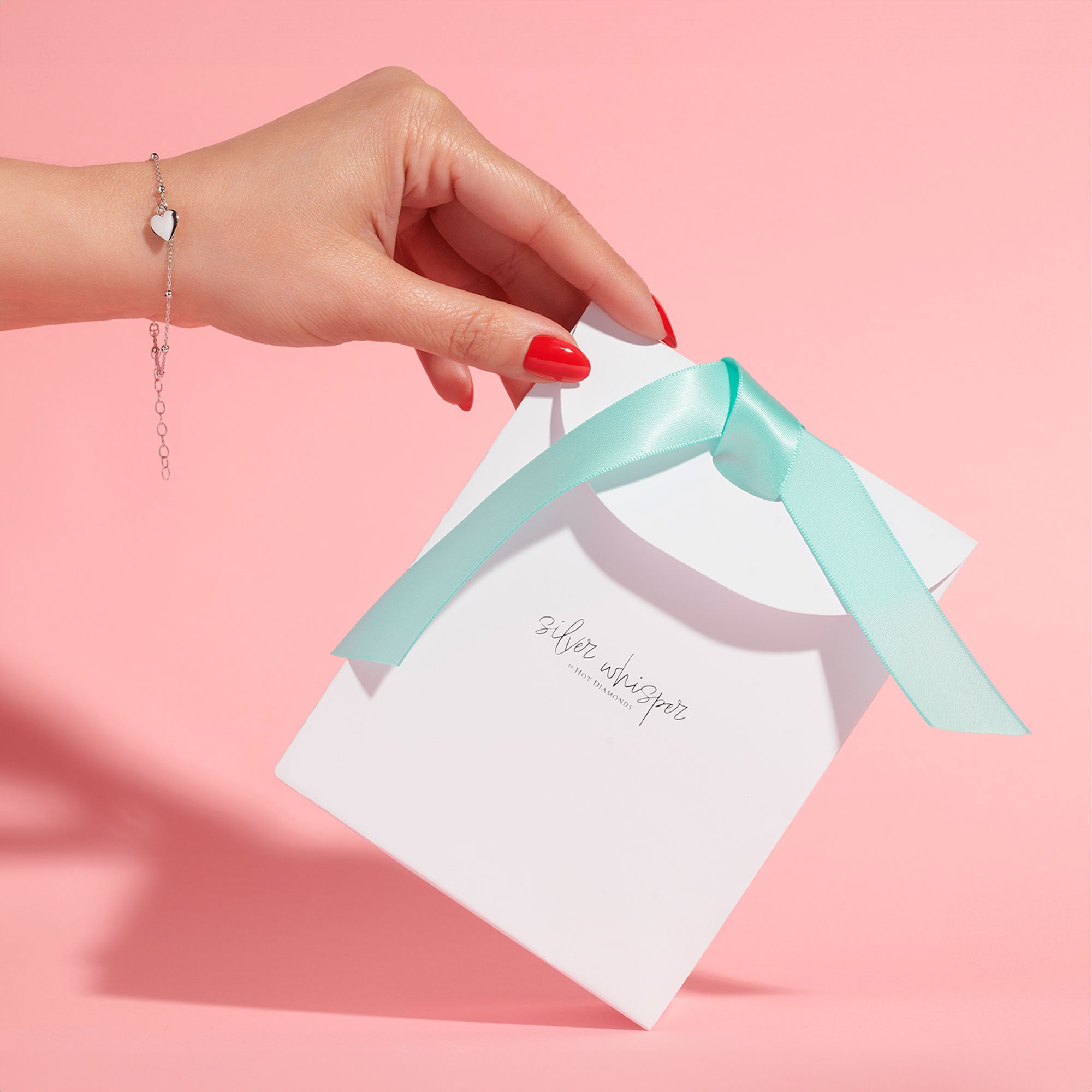 SILVER WHISPER SISTER TRACE BEAD BRACELET