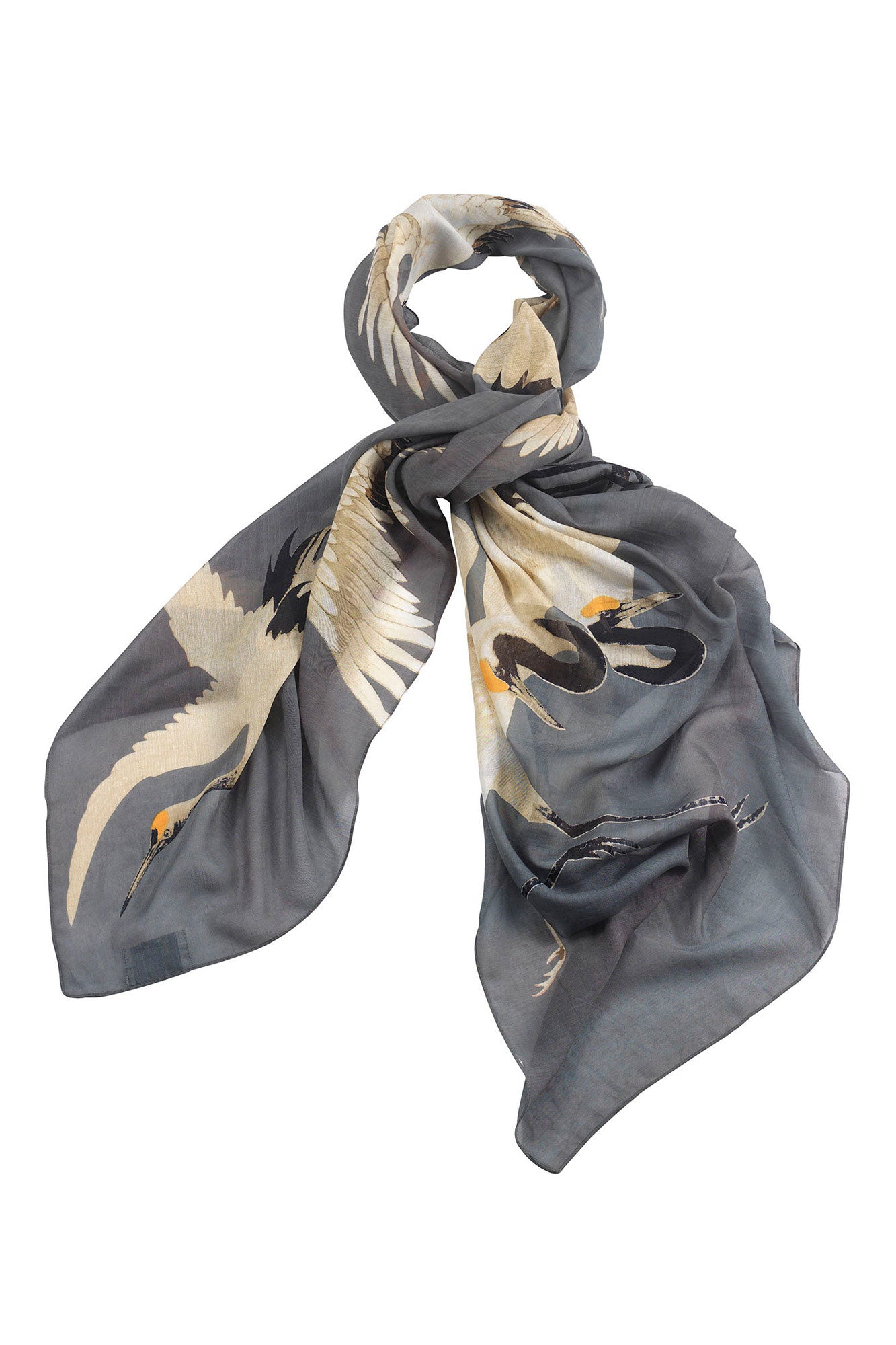 STORK SLATE GREY SCARF by 100 Stars