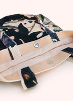 VELVET MIDNIGHT ORCHID TOTE BAG by POWDER