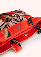 VELVET TULIP DESIGN TOTE BAG by POWDER