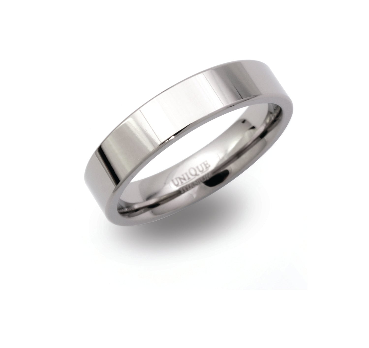 GNTS 5MM PLAIN POLISHED TITANIUM RING