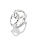 THOMAS SABO SILVER WHITE CZ TOGETHER RING