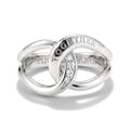 THOMAS SABO SILVER WHITE CZ TOGETHER RING