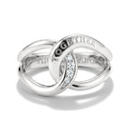 THOMAS SABO SILVER WHITE CZ TOGETHER RING