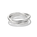 THOMAS SABO SILVER WHITE CZ TOGETHER LINKED RING