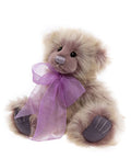 THURSDAY LILAC BEIGE CHARLIE BEAR TEDDYBEAR