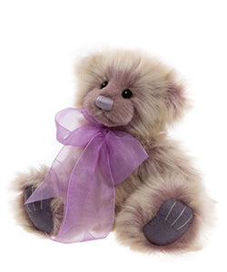 THURSDAY LILAC BEIGE CHARLIE BEAR TEDDYBEAR