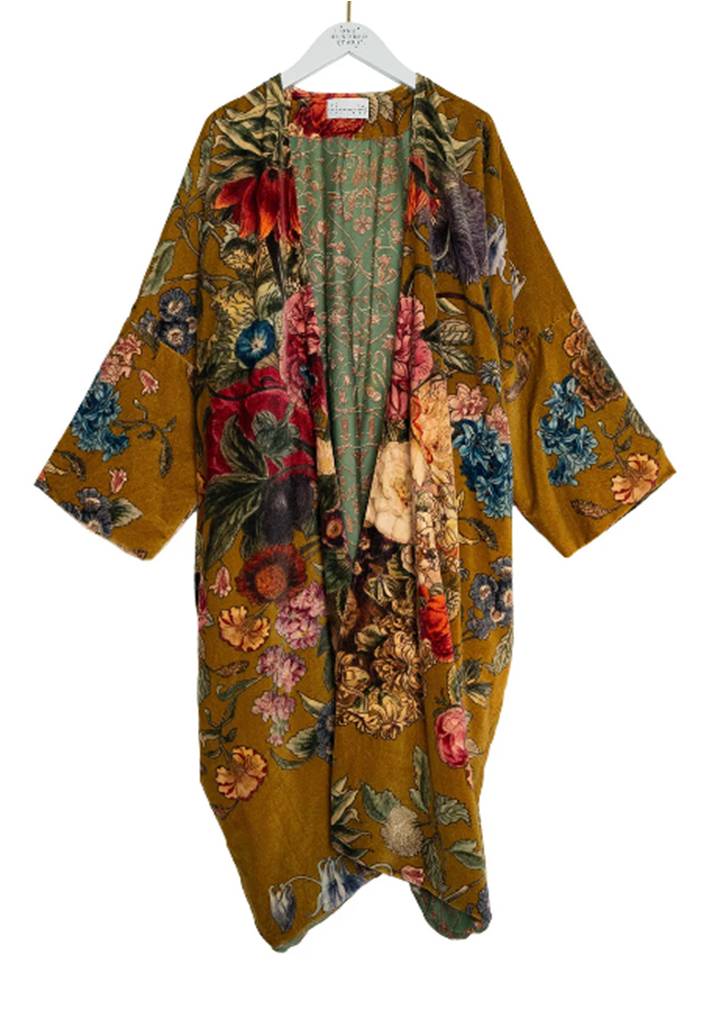 Primula Gold Velvet Grande Over Coat