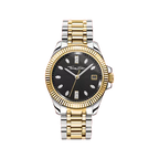 THOMAS SABO BI COLOURED WHITE STONES BLACK DIAL BRACELET WATCH