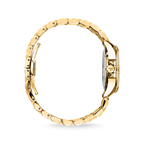 THOMAS SABO GOLD COLOURED WHITE STONES BLACK DIAL BRACELET WATCH