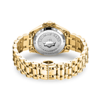 THOMAS SABO GOLD COLOURED WHITE STONES BLACK DIAL BRACELET WATCH