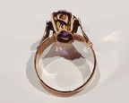 Ladies 9ct Rose Gold Marquis Alexandrite Ring