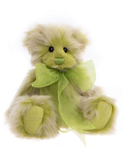 WEDNESDAY GREEN BEIGE CHARLIE BEAR TEDDYBEAR