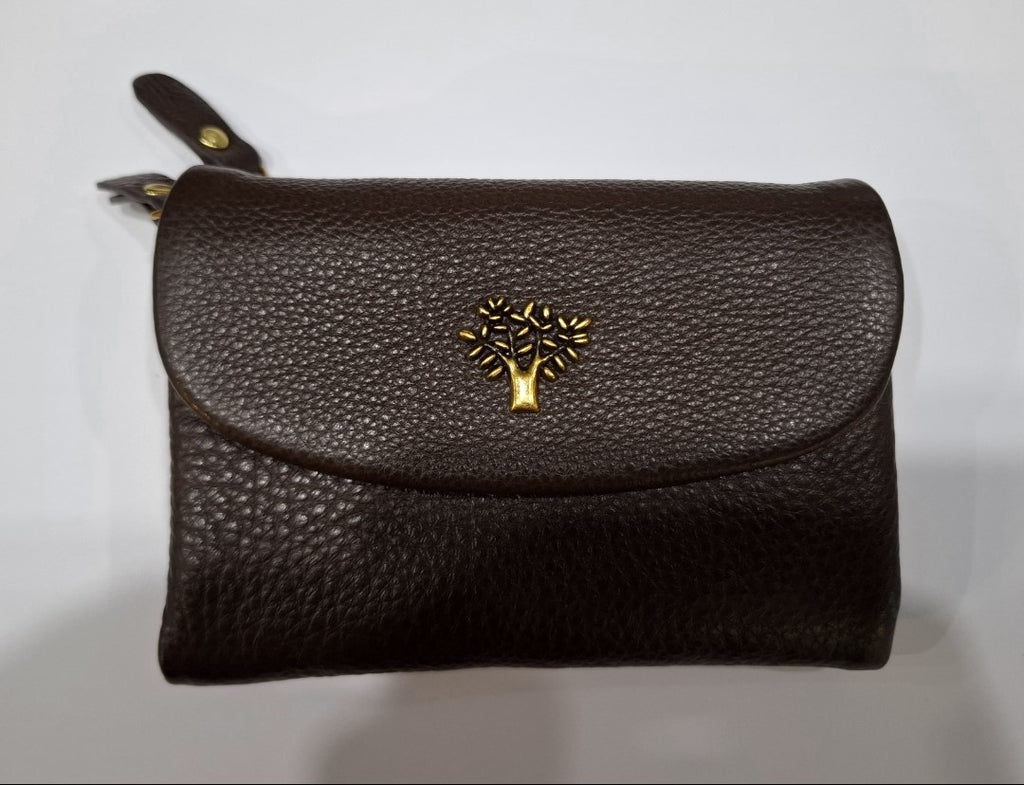 Leather Small Bifold Tree Purse