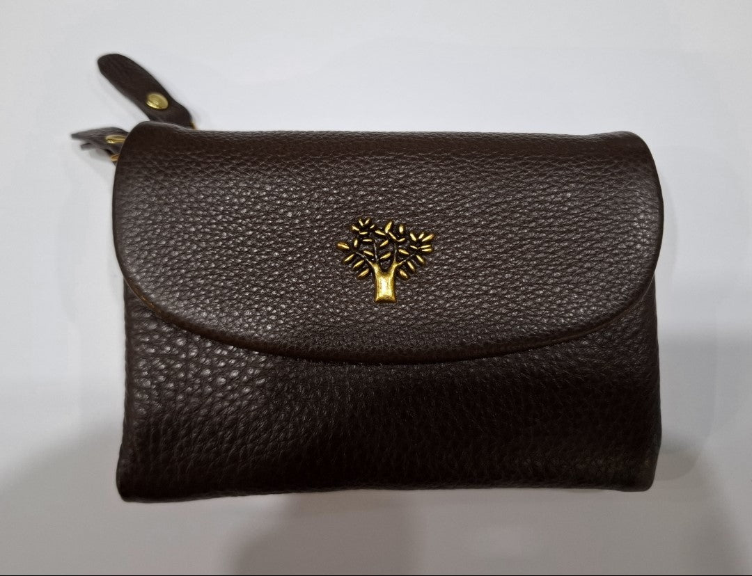 Leather Small Bifold Tree Purse