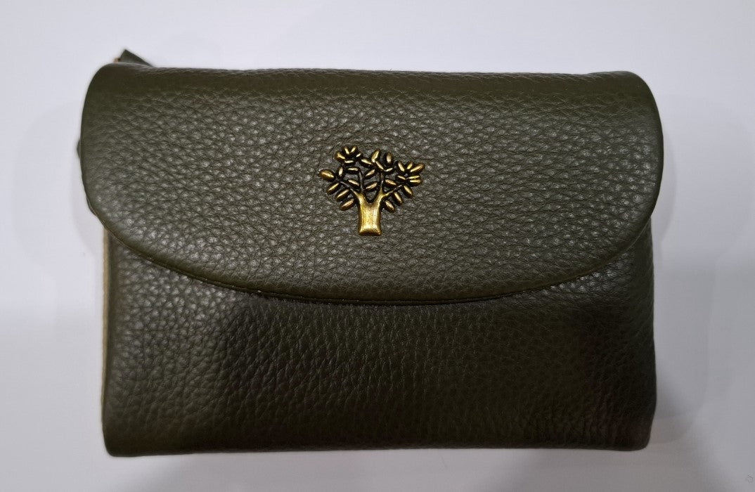 Leather Small Bifold Tree Purse