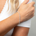 SILVER TWIST SNAKE BRACELET