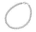 SILVER 19CM BALL CHAIN BRACELET