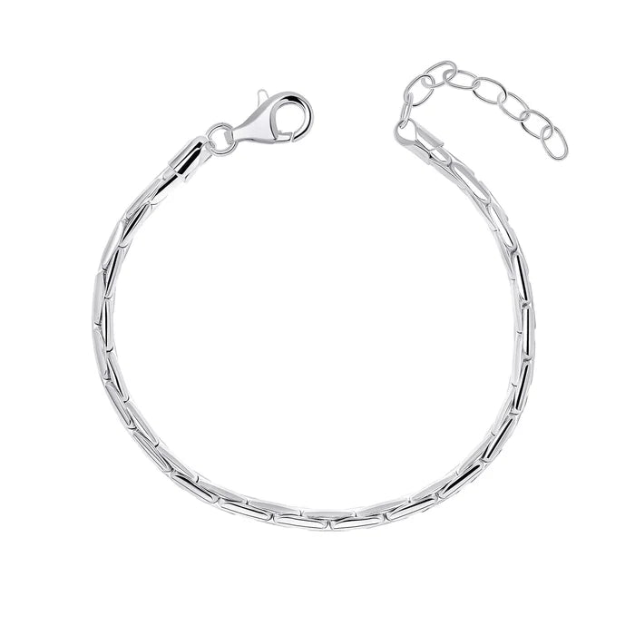 LDS SILVER HW ORGANIC SNAKE BRACELET