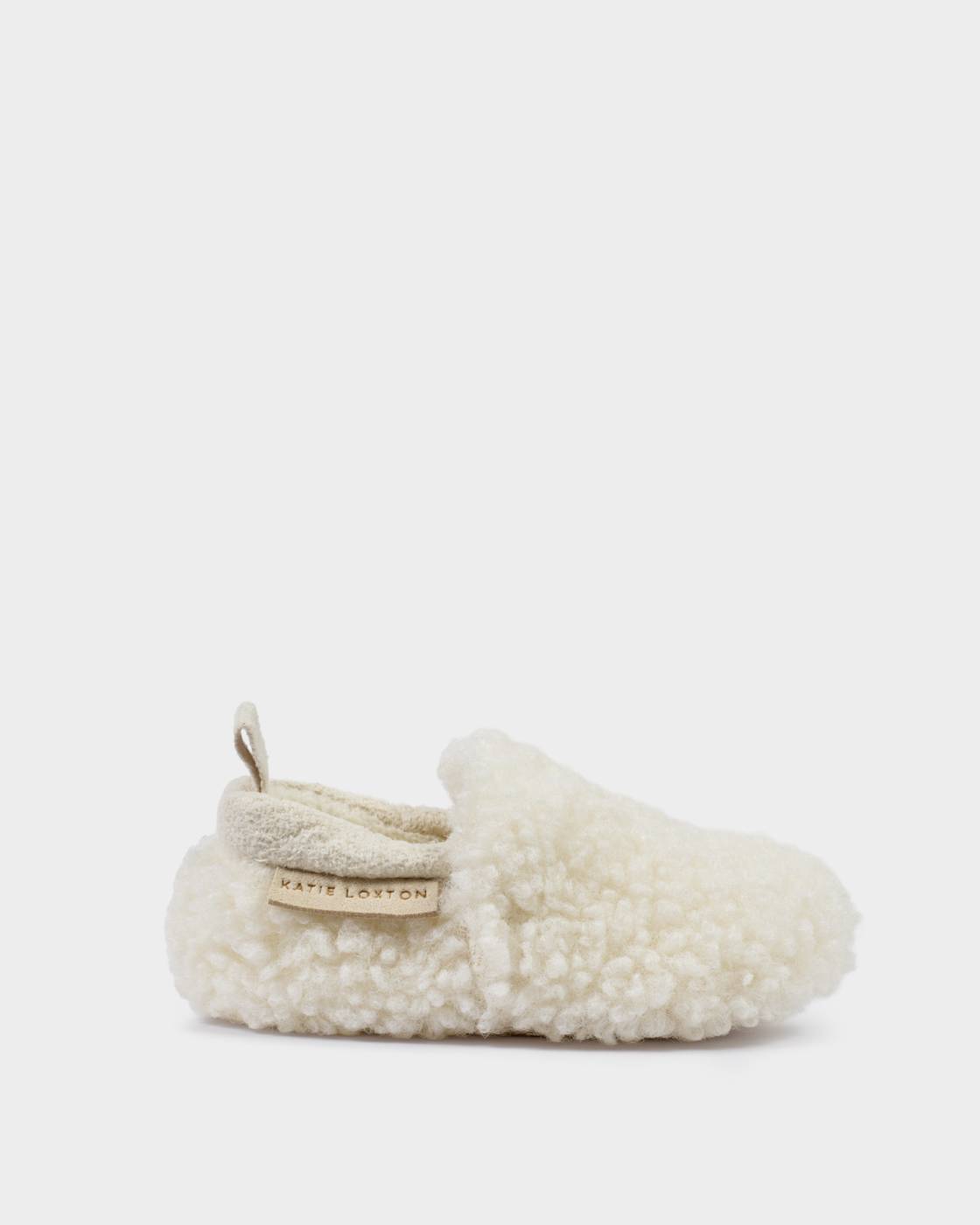 OFF WHITE BORG BABY SHOES by KATIE LOXTON