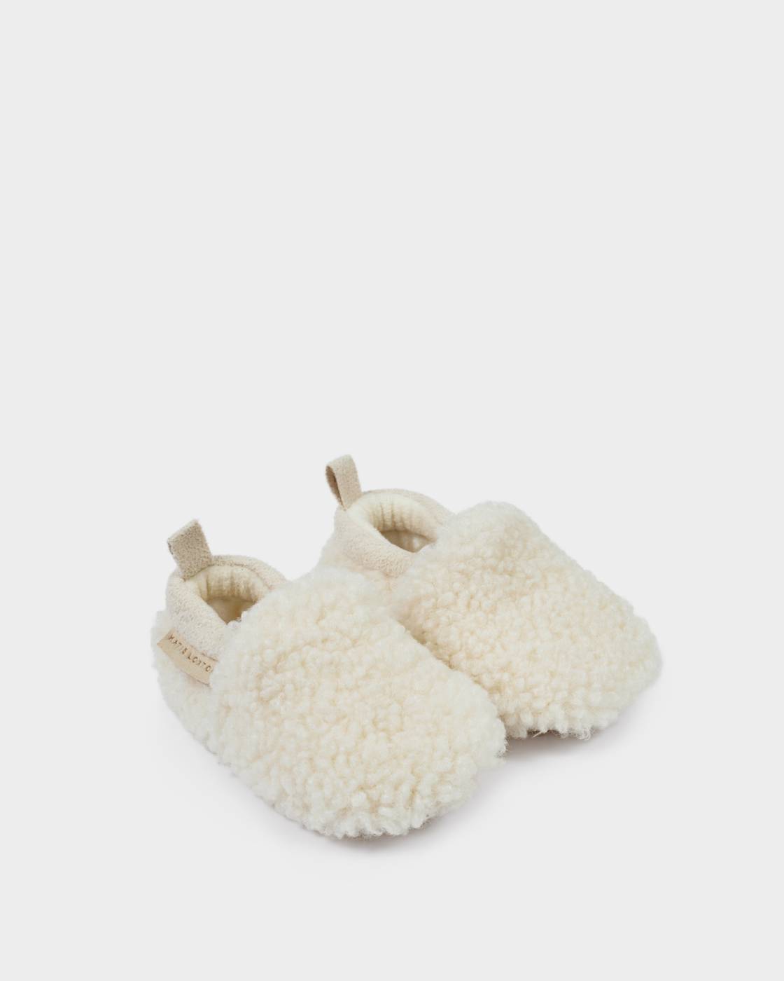 OFF WHITE BORG BABY SHOES by KATIE LOXTON