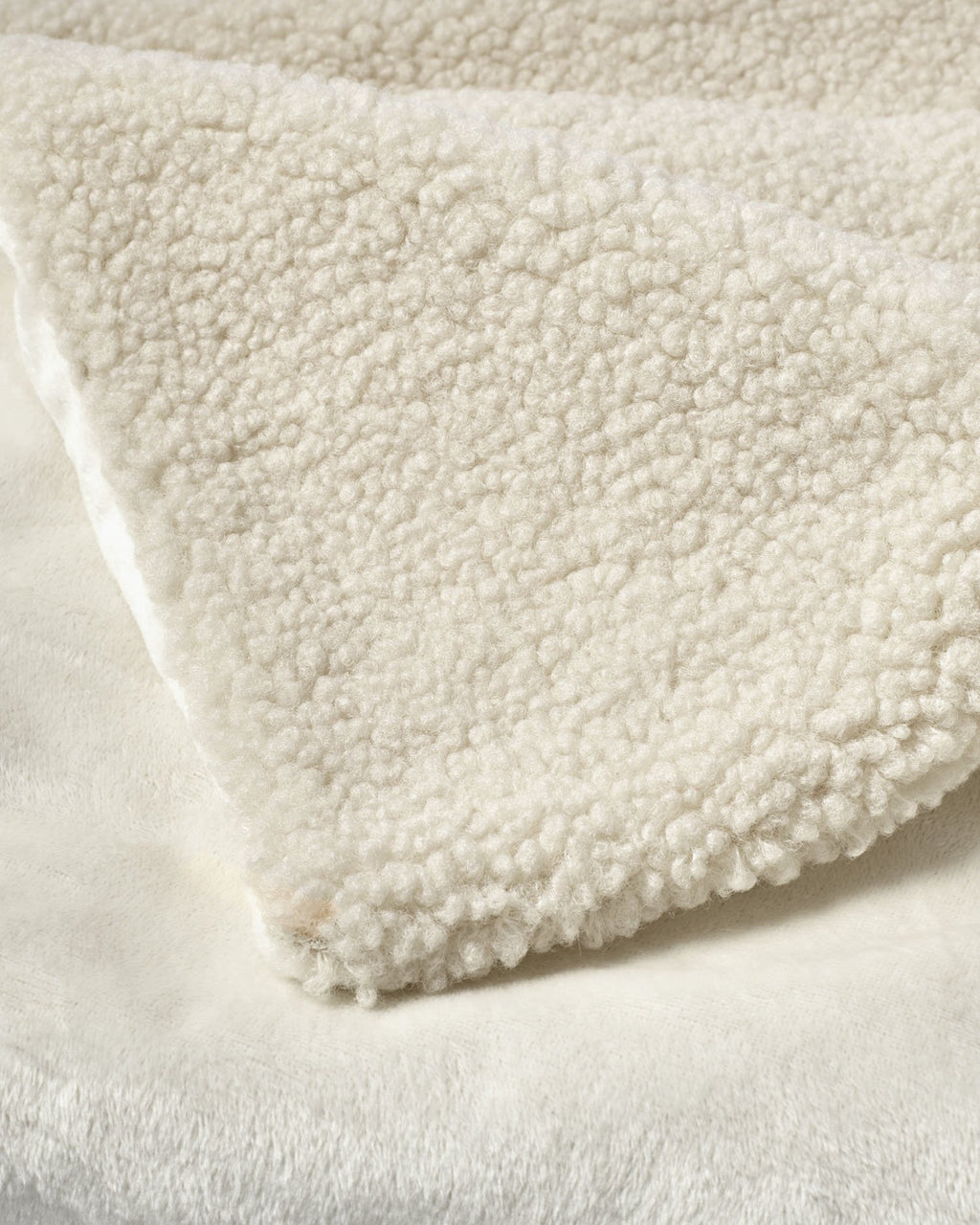 OFF WHT BORG BABY BLANKET bY KATIE LOXTON