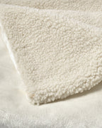 OFF WHT BORG BABY BLANKET bY KATIE LOXTON