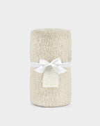 OFF WHT BORG BABY BLANKET bY KATIE LOXTON