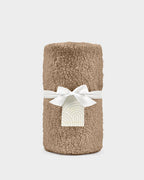 TAN BROWN BORG BABY BLANKET bY KATIE LOXTON