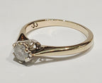 9YG 0.33CT DIAMOND CLAW SET SOLITAIRE