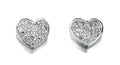 CORE | SILVER CZ PAVE HEART STUD EARRINGS