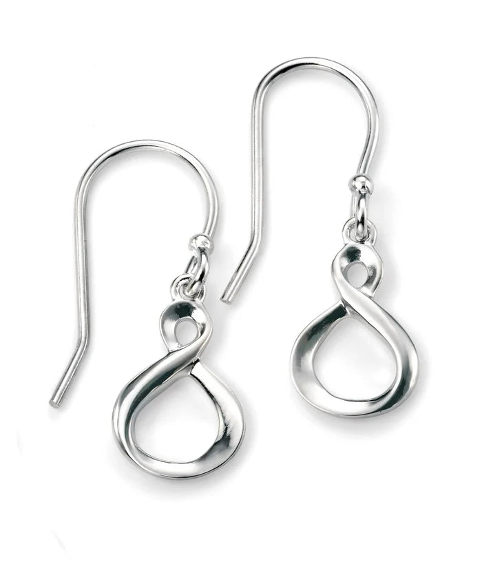 CORE | SILVER INFINITY LOOP DROP EARRING