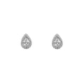 CORE | SILVER RHODIUM CZ TEARDROP STUD EARRING