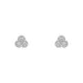 SILVER 3 RND TRI SHPE CZ SET STUD ER