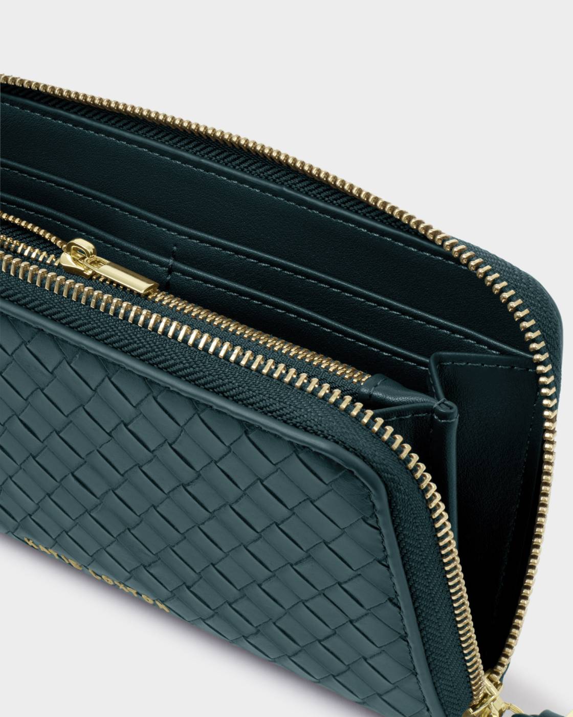 NOVA TEAL WOVEN TEXTURE LARGE PURSE by Katie Loxton