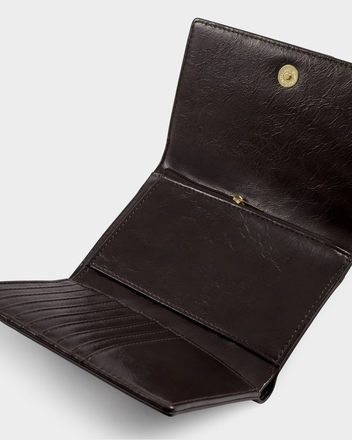 TAYA CHOCOLATE PATENT CRACKLE & SUEDETTE WOVEN LARGE PURSE by Katie Loxton