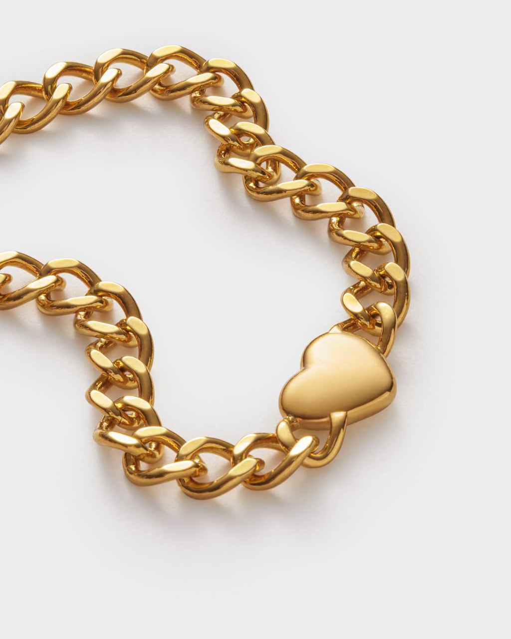 ALLURE HEART CURB LINK GP BRACELET by KATIE LOXTON