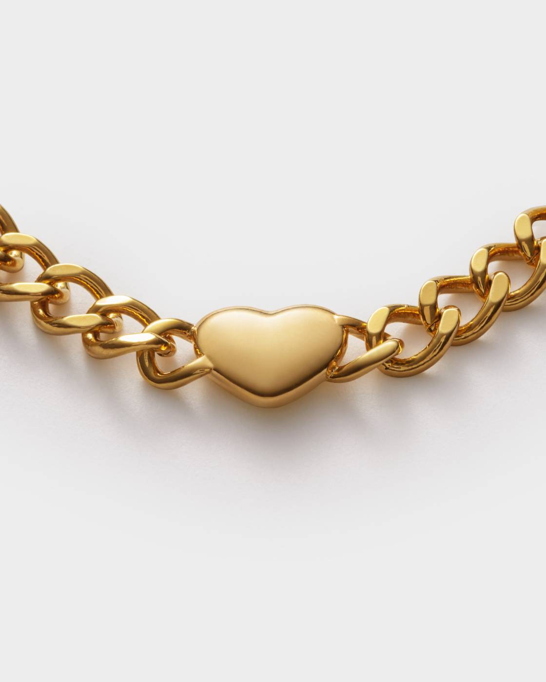 ALLURE HEART CURB LINK GP BRACELET by KATIE LOXTON