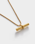 THEMIS LARGE T BAR GP NECKLET by KATIE LOXTON