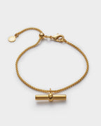 THEMIS LARGE T BAR GP BRACELET by KATIE LOXTON